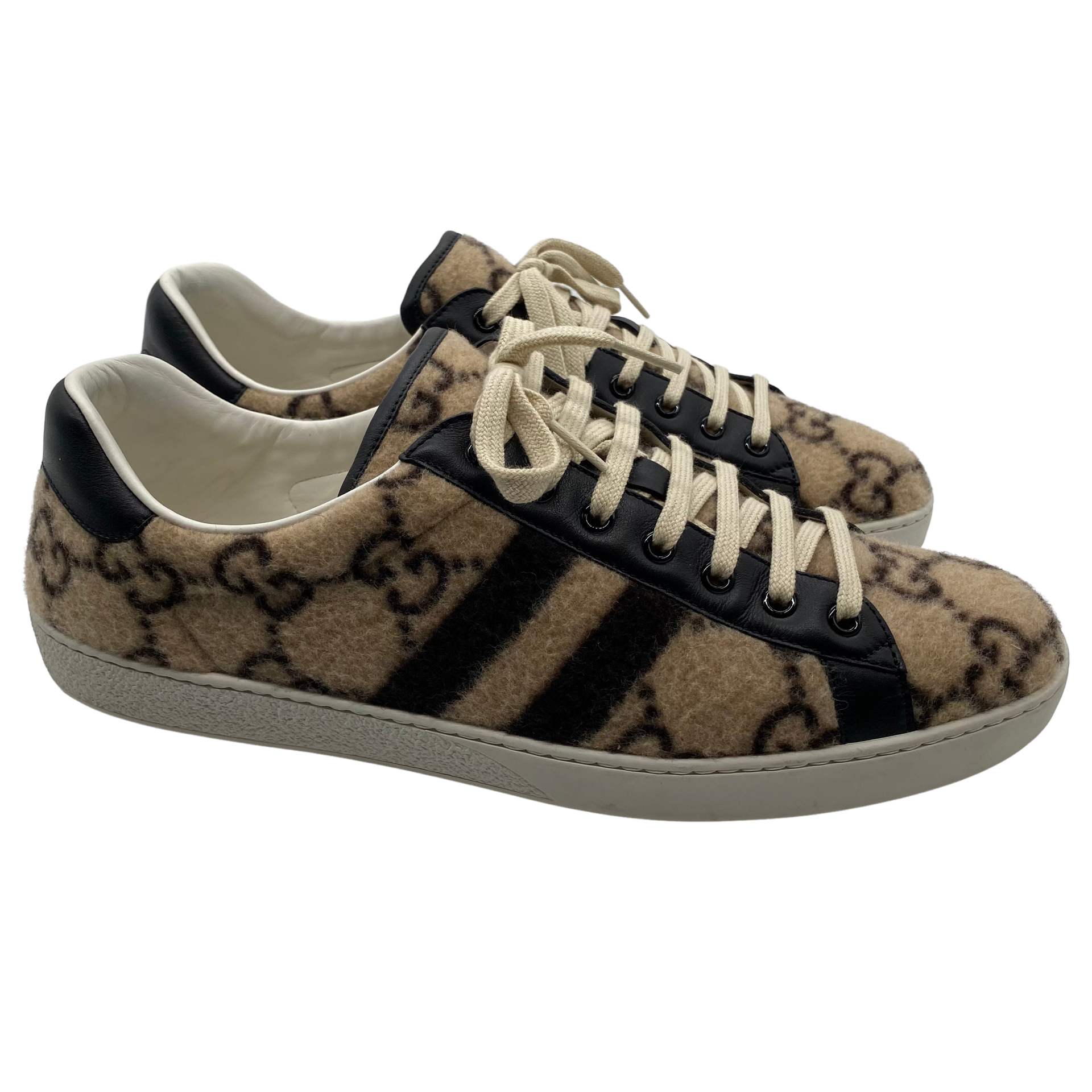 frustrerende Perioperativ periode software Gucci Wool Leather Black Sneakers – RCR Luxury Boutique
