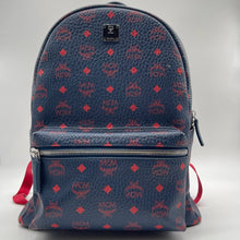 Load image into Gallery viewer, MCM Blue/Red Leather Backpack