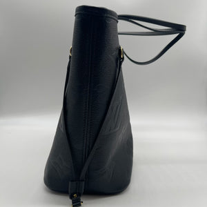 Louis Vuitton Black Leather Tote Bag