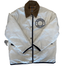Load image into Gallery viewer, Burberry White Puff Jacket Large W/Garment Bag