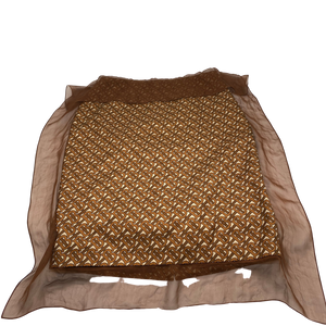 Burberry Brown Silk Skirt