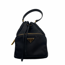 Load image into Gallery viewer, Prada Black Nylon Shoulder Bag