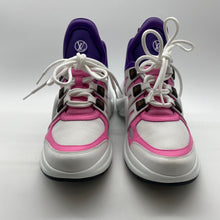 Load image into Gallery viewer, Louis Vuitton White/Purple/Pink Monogram Sneaker