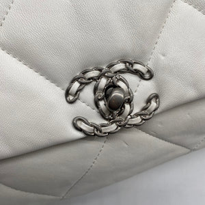Chanel 19 White Handbag