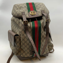 Load image into Gallery viewer, Gucci Beige GG Backpack