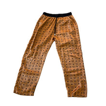 Load image into Gallery viewer, Mcm Brown Logo Silk Pajama Pants Unisex