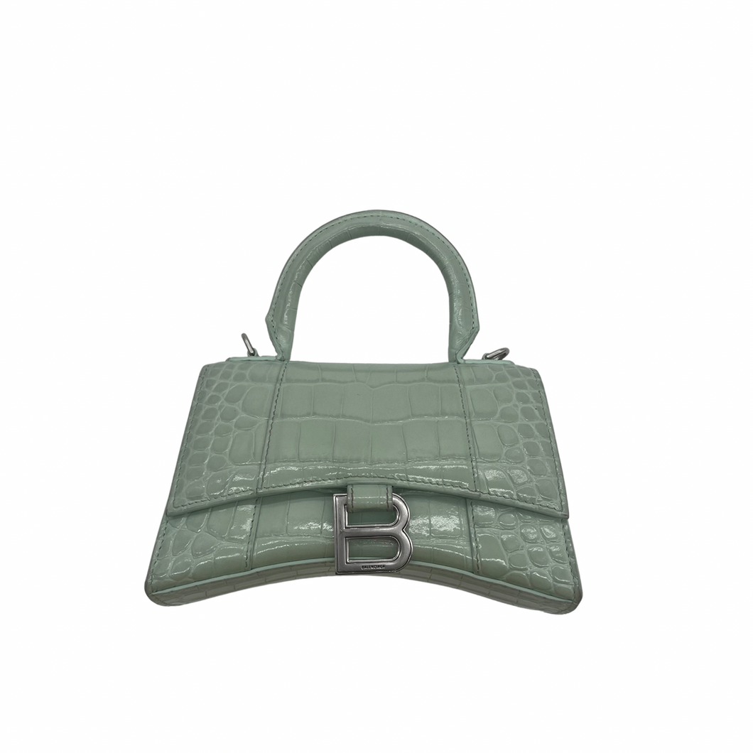 Balenciaga Light Green Hourglass Bag